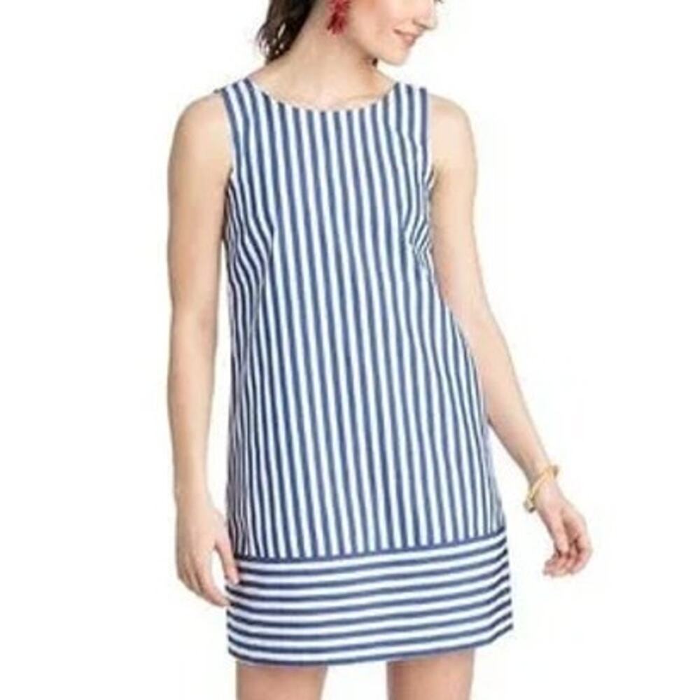 Vineyard Vines Womens Striped Beachcomber Mini Dress 4 Bow Back Preppy Nautical